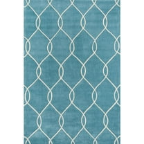 Momeni Bliss 2'3" X 8' Contemporary Hand Tufted Runner Rug in Teal