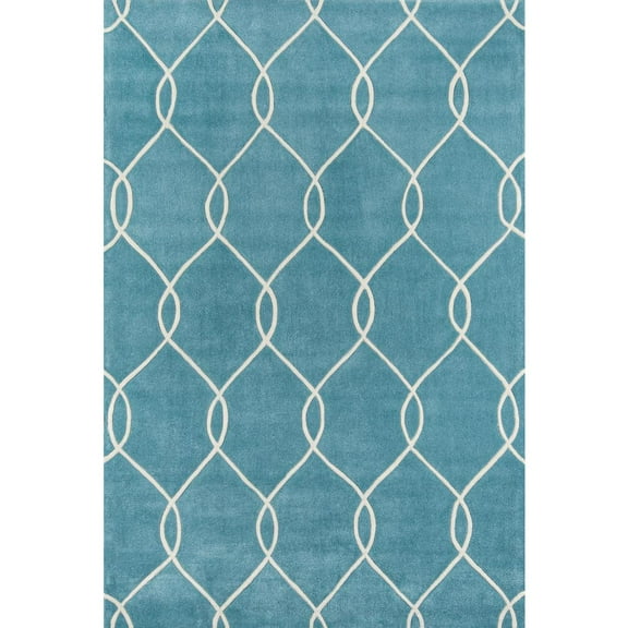 Momeni Bliss 2'3" X 8' Contemporary Hand Tufted Runner Rug in Teal