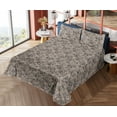 thumbnail image 4 of Ambesonne Gothic Modern Fitted & Flat Sheet with Sham 3 Pcs Set, Simple Skull Pattern, Twin XL, Pastel Purple Amber, 4 of 5