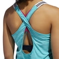 thumbnail image 6 of adidas Women's Training Performance Xstrap Tank Blue Size Small, 6 of 6