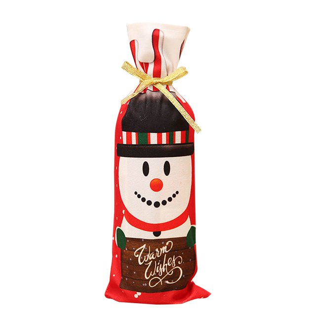 Hot6sl Ofertas de La Semana Decoraciones Navideñas Fundas para Botellas de Vino Tinto Bolsas para Botellas de Vino Artículos para Mesa Del Comedor Artículos de Decoración Del Hogar