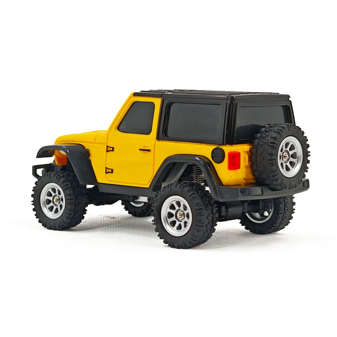 1/36 Scale 4WD RC Climbing Car Mini Off Road Remote Control Truck With LED Front Rear Lights Full Proportional Driving System Electric Rock Crawler Vehicle For Adults Hobbyists