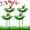 Green, variant on 4PC Handmade Metal Flower Garden Stake, Outdoor Bird Bath and Butterfly Watering Station, Bee Watering Flower Stake for Garden Yard
