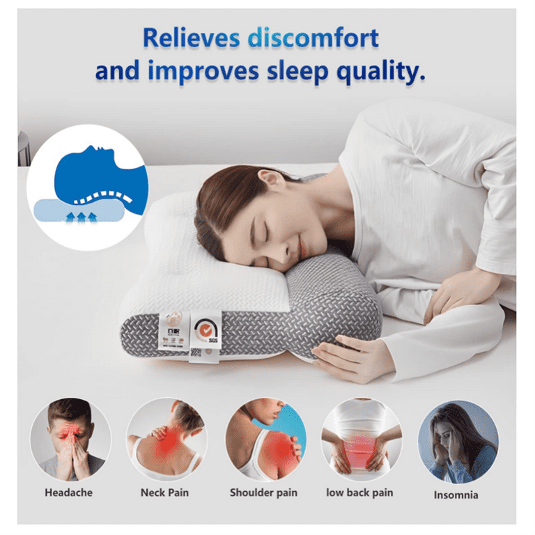 Super Ergonomic Pillow, 2023 New Orthopedic Correction Repair Traction  Contour Pillow Sleeping Pillow, Neck and Shoulder Pain Pillow for All  Sleeping 