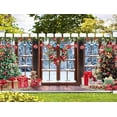 thumbnail image 4 of 13X6 ft Christmas Window Winter Natural Scenery Garage Door Decoration Background Art Red Xmas Tree Photography Backdrops Snow Holiday Theme Party Decor Banner Cover, 4 of 5