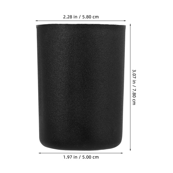 NICEXMAS 4Pcs Black Adjustable Plastic Furniture Legs Stable Support for Sofa Cabinet