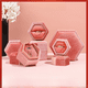 thumbnail image 1 of Caja de joyería hexagonal Caja de terciopelo para anillos, orejas y clavos Caja de joyería Caja de embalaje de joyería Caja de joyería, 1 of 5
