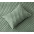 thumbnail image 3 of Chezmoi Collection Teo 3-Piece Sage Green King Size Quilt Set - Diamond Stitched Lightweight Microfiber Bedspread Set Bedspread Set for All Seasons, 3 of 9