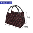 thumbnail image 2 of Fotbe Red Snake Bolsa Térmica Portátil con Estampado, Bolsa de Entrega de Alimentos Aislada, Bolsa Reutilizable de Gran Capacidad para Comidas y Supermercado, 2 of 6