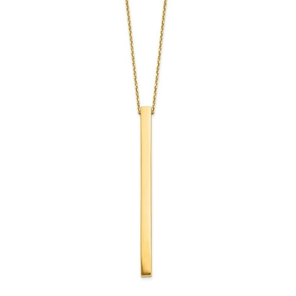 Auriga 14k Yellow Gold Bar Necklace 16inch for Women