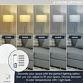 thumbnail image 2 of Luxrite A19 GU24 LED Bulb, 60 Watt Equivalent, 5CCT, Dimmable, 800 Lumens, 9W, Damp Rated, ETL Listed 12 Pack, 2 of 7