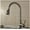 Brushed Nickel, variant on Water Kitchen Sink Faucet with Pull Out,2-Function Spray Bubbler Brass Basin Mixer Tap Vanity Faucet Single Handle Cold and Hot Water Deck Mounted Kitchen Sink Taps,Brush Nickel
