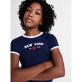 thumbnail image 4 of Weekend Academy Girls Graphic Baby Tee with Short Sleeves, Sizes 4-18, 4 of 5