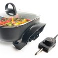 thumbnail image 3 of West Bend Family-Sized Electric Skillet with Diamond Shield Scratch-Resistant, Non-Stick Coating, Gray, 3 of 9