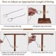 thumbnail image 4 of Ring Toss Games Hook and Ring for Kids Adults (Brown, 25cm), Handheld Hook Ring Toss Board Games with Shot Ladder, Outdoor Indoor Handmade Wooden Fast, 4 of 5