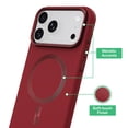 thumbnail image 4 of onn Soft Touch Phone Case for iPhone 18 Pro Max / 17 Pro Max, MagSafe Compatible - Deep Red, 4 of 8
