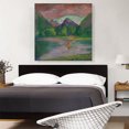 thumbnail image 2 of ARTCANVAS Afterglow Tautira River Tahiti Fisherman Spearing Fish 1895 Canvas Art Print by John La Farge - Size: 36" x 36" (1.50" Deep), 2 of 9