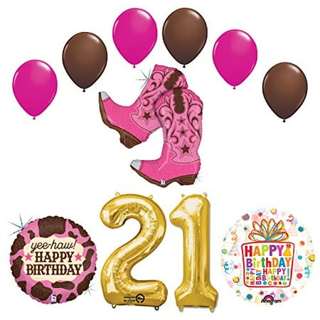 Wild West Cowgirl Boots Western 21st Birthday Party Supplies And