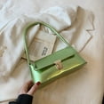 thumbnail image 4 of KEINXS Women Handbag Fashion Elegant Shiny Flap Summer Purses Armpit Bag (Olive Green), 4 of 10