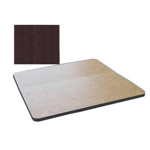 Square Cafe Breakroom Top in Walnut (42 in. Square/Mahogany)