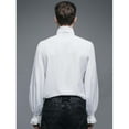 thumbnail image 3 of Devil Fashion SJM127-XL Jabot Elegant Gothic Aristocrat Shirt for Men, White - Extra Large, 3 of 3