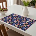 thumbnail image 6 of Placemat, Pioneer Flower Floral Print Pattern Place Mats Table Mat Set Of 2, PVC Washable Placemats for Party Kitchen Dining Decoration, 18x12 Inch, Fade Resistant, 6 of 6