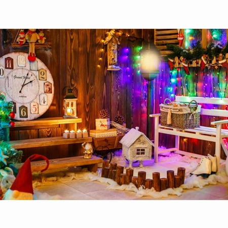 SAYFUT Photography Backdrops Christmas Holiday Party Decoration Xmas Tree and Gifts Oraments Gifts Vinyl Fabric Studio Photo Video Background Screen Props