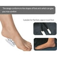6 Pairs Gel Arch Support Shoe Insert for Flat Feet, Transparent