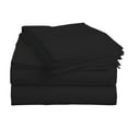thumbnail image 2 of BedDecor 600 TC 100% Egyptian Cotton 6 Pcs Sheet Set Solid 15 inches (Black,Cal-King), 2 of 7