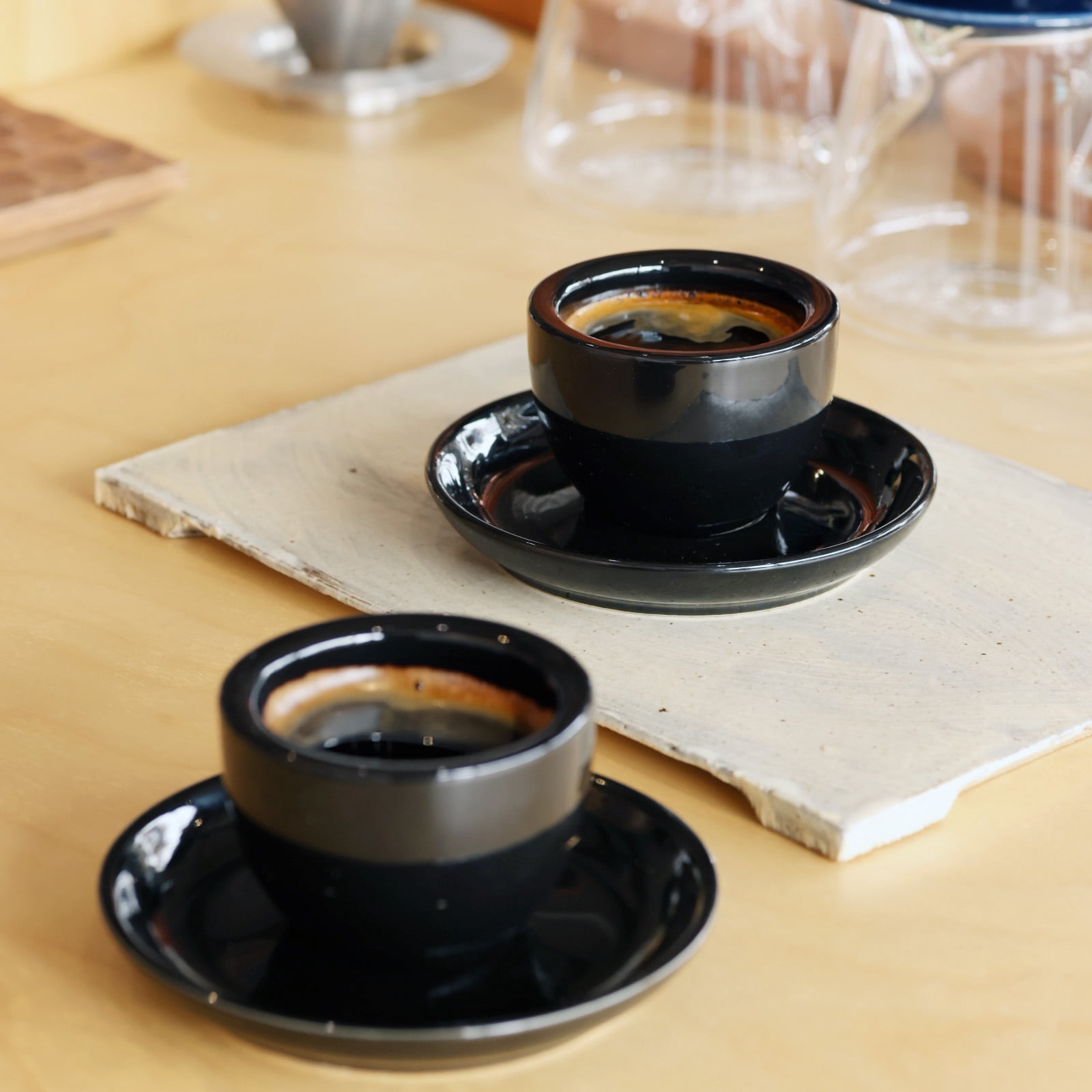 Vila KuChe Ceramic Espresso Coffee 80ml 2.7Oz Cups Set of 2