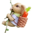 thumbnail image 2 of Danhjin Rabbit Decorative Hangings Little Climbing Rope Resin Crafts Garden Garden Tree Hangers Decoration Decoration Decoration Balcony Gardening Cute, 2 of 6