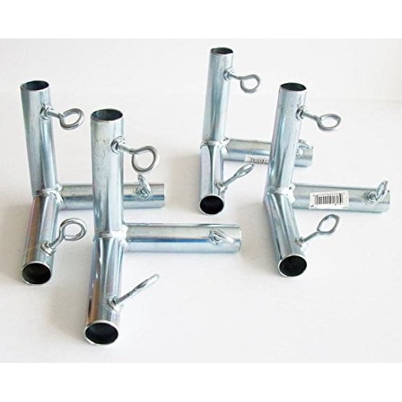 4pcs 3 Way 1 5/8" Flat Corner Fitting Batting Cage Fitting (FWF3) - Fits 1 5/8" Chain Link Fencing Line Post Pipe That has an Outer Diameter of 1 11/16"