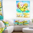 thumbnail image 1 of Design Art - Designart Gold Fish Enjoying Holidays on Beach, 1 of 3