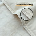 thumbnail image 6 of Sonive 2 Pack Faux Rabbit Fur Dual Texture Throw pillow cover 24"×24", Decorative Furry Fuzzy Pillow Shams with Invisible Zipper Bedroom Living Room, White, 6 of 9