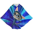 thumbnail image 3 of Super Kitties Kids Wearable Blanket Flannel Poncho Warm Cozy Shawl Blanket, Plush Cape Wrap for Boys Girls, 3 of 7
