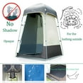 thumbnail image 3 of Tienda de campaña para ducha al aire libre, vestuario, privacidad, refugios portátiles para acampar (gris), 3 of 5
