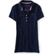 thumbnail image 1 of Aeropostale Womens A87 5 Button Polo Shirt, Azul, Grande, 1 of 1