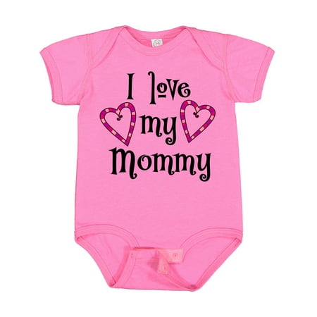 

Inktastic I Love My Mommy- Hearts Gift Baby Boy or Baby Girl Bodysuit