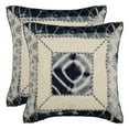 thumbnail image 3 of SAFAVIEH Dip Dye Patch Pillow Set of 2 Medina Blue, 3 of 3