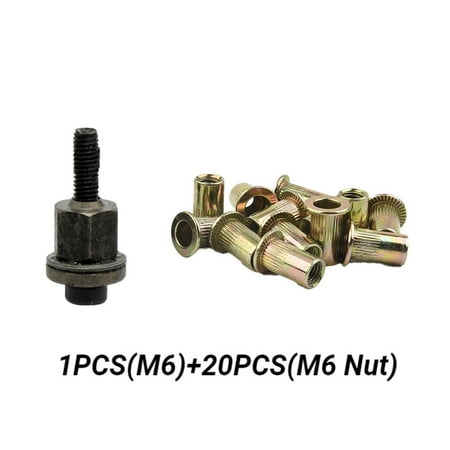 

21PCS Hand Rivet Nut Head Nut set M3-M12 For Hand Rivet Tool Belt with 20pcs Nut
