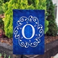 thumbnail image 3 of America Forever Winter Monogram Letter O Garden Flag Vertical Double Sided 12.5 x 18 inches Snowflakes in Winter Holiday Seasonal Decor for Outdoor, Yard, Porch Decoration, Blue Garden Flag, 3 of 3