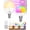 Magnetic E12 Bulb, variant on USB LED Rechargeable Light Bulb with Remote Control, Magnetic E12 Light Bulb,12 RGB Color Changing & 3 Color Temperature,2000mah,Dimmable Bulb with Timer Function for Wireless Table Lamps,2 Pack