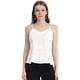 thumbnail image 1 of Allegra K Blusa De Tirantes De Espagueti Casual Para Mujer Tops De Camisola De Satén Sin Mangas Brillantes Blanco S, 1 of 5