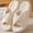 Beige, variant on Northblanc Slippers for Women Memory Foam House Bedroom Corduroy Bow Crossbands Slipper Shoes Comfy Trendy Gift Slippers