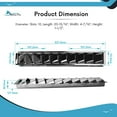 thumbnail image 5 of MARINE CITY 10-Slot Louvered Vent, 304 Grade Stainless Steel, Corrosion-Resistant with Mirror Finish, 20-13/16  4-7/16  1-1/2 Inches for Boats, Yachts, and Marine Pack of 1, 5 of 7