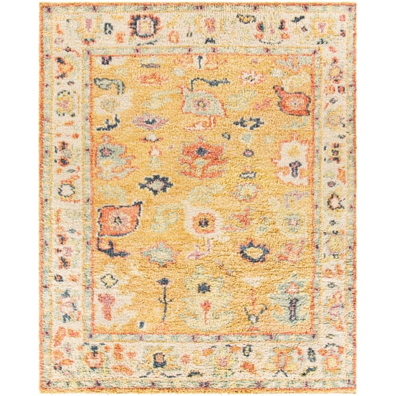 BoutiqueRugs Belevi Traditional Area Rug - Cream, Navy, Dusty Coral - 2' x 3'