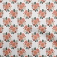 thumbnail image 1 of oneOone Polyester Lycra White Fabric Asian Retro Floral Sewing Craft Projects Fabric Prints By Yard 56 Inch Wide, 1 of 4