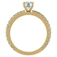 thumbnail image 4 of X Cross Split Shank Round Brilliant Diamond Engagement Ring 1.75 CT TW 18K Gold (G-H,I1), 4 of 8