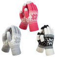 thumbnail image 4 of TFixol Winter Touchscreen Gloves - Soft Acrylic Knit, 3-Pack, Multi-Color, One Size, Warm & Breathable for Smartphones & Tablets, 4 of 6