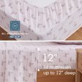 thumbnail image 5 of Regency Heights 100% Cotton Flannel Sheet Set Twin Size, 3-Piece Brushed Flannel Bed Sheets, Lavender Magical Unicorn Bedding Set with Deep Pocket Fitted Sheet & Pillowcases, Gift for Christmas, 5 of 8